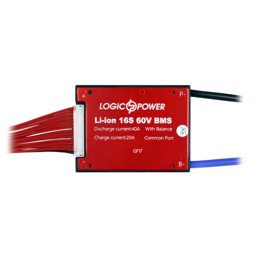 BMS плата LogicPower LP Li-ion 60V 16S Dis 40A Ch 20A