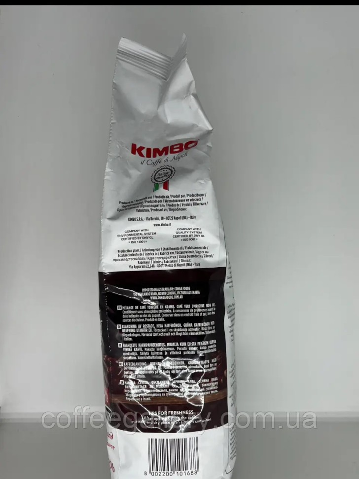 Кофе в зернах Kimbo Espresso Napoletano 1000 г Кофе в зернах Kimbo Espresso Napoletano 1000 г