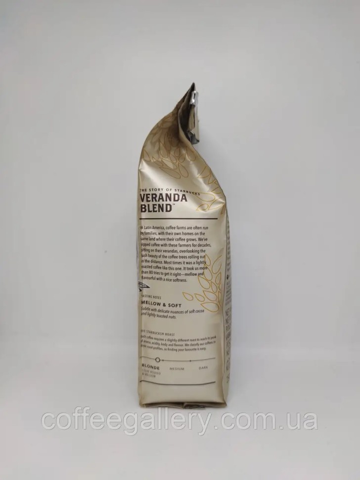 Кофе в зернах Starbucks Veranda 100% Arabica 250 г Кофе в зернах Starbucks Veranda 100% Arabica 250 г